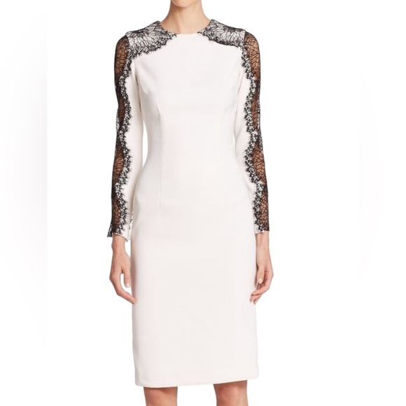 Phoebe Couture Sz 4Long Sleeve Round Neck Knee Length Dress. #167 - Picture 11 of 11